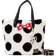 Loungefly Disney Mickey Mouse Rocks the Dots Sherpa Tote Bag - White