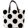 Loungefly Disney Mickey Mouse Rocks the Dots Sherpa Tote Bag - White