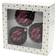 Thuringian Set Of 3 Silver Crown Christmas Decoration 3pcs