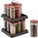 Relaxdays Rotary Carousel Spice Rack with 16 Jars