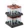 Relaxdays Rotary Carousel Spice Rack with 16 Jars