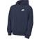 Nike Older Kid's Sportswear Club Fleece Full Zip Hoodie - Midnight Navy/White (FD3004-410)