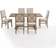 Crosley Joanna Rustic Brown Dining Set 35.4x71.6" 7