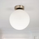 Lindby Lennie White/Matt Nickel Ceiling Lamp