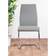 Furniturebox Fontana Elephant Grey and Chrome Kitchen Chair 97cm 2pcs