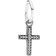 Pandora Sparkling Cross Dangle Charm - Silver/Black/Transparent