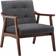 Convenience Concepts Take a Soft Foam Seat Natalie Dark Gray Fabric/Espresso Armchair 31"