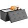 Songmics Bench With Storage Space Dark Gray Förvaringsbänk 76x38cm