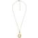 Fossil Locket Chain Necklace - Gold/Glass