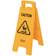 Rubbermaid Collapsible Multilingual Caution Industrial Sign 26in