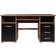 Germania Lockable Walnut/Black Writing Desk 70x145cm