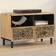 vidaXL Solid Mango Wood Natural TV-bord 70x46cm