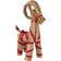 Ib Laursen Buck w/Red Ribbon Medium Brown Julpynt 30cm