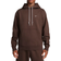 Nike Men's Solo Swoosh Fleece Pullover Hoodie - Baroque Brown/White