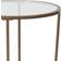 Flash Furniture Astoria Collection Clear/Brushed Gold Small Table 49.5x49.5cm