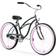 Firmstrong Urban Lady Beach Cruiser Bicycle 2011 - Army Green / Pink Rims / Black Seat /Grips Women's Bike