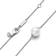 Pandora Treated Cultured Collier Necklace - Silver/Pearl/Transparent