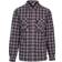 Trespass Men's Fleece Lined Checked Shirt Rapeseed - Dark Grey Check