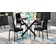 Furniturebox Tierra Black Dining Set 100cm 5pcs