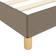 vidaXL taupe 90x190 Sengeramme
