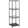 Act Nordic Seaford Clear/Black Book Shelf 119.5cm