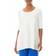 Ming Wang Crew Neck Jersey Knit Tunic - White