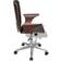 vidaXL Bent Black And Brown Office Chair 38.4"