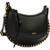 Isabel Marant Oskan Moon Grained Leather Shoulder Bag - Black