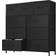 DUMOS Fabric Closet Organizer Black Kommode 30.5x101.6cm