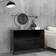 vidaXL Engineered Wood Black Skænk 104x70cm