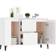 vidaXL Engineered Wood White High Gloss Skænk 104x70cm