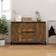 vidaXL Engineered Wood Smoked Oak Sideboard 104x70cm