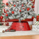Homcom Collar Steel Ring Skirt Red Christmas Tree Skirt