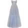 Milla Cloudy Blue Tulle Maxi Dress With Ruffled Skirt - Blue