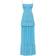 Milla Jeans Diesel Woman Sky-Blue Spaghetti Strap Pleated Maxi Dress - Black
