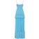 Milla Jeans Diesel Woman Sky-Blue Spaghetti Strap Pleated Maxi Dress - Black