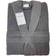 Brentfords 100% Cotton Towel Bath Robe Charcoal One