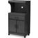 Baxton Studio Tannis Dark Grey Storage Cabinet 24x45.2"