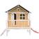 Axi Stef Playhouse Brown White with Red Slide