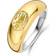 Ti Sento Band Ring - Silver/Gold/Yellow