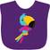 Inktastic Colorful Parrot Cute Parrot Tropical Parrot Baby Bib