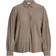 Vila Kerasi Plisee L/S Shirt - Brown