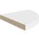 vidaXL 323917 White Vägghylla 35cm 2st