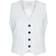 Neo Noir Vendetta Pinstripe Waistcoat - White