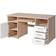 Germania Lockable Sonoma Oak/White Escritorio de escritura 70x145cm