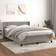 vidaXL Velvet with Mattress Kontinentalsäng 140x190cm
