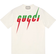 Gucci Brand Print T-shirt - White