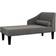 vidaXL Chaise Dark Gray Sofa 120cm 1-Sitzer