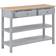 vidaXL 110x35x80cm Grey/Wood Sideboard 110x80cm