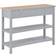 vidaXL 110x35x80cm Grey/Wood Sideboard 110x80cm